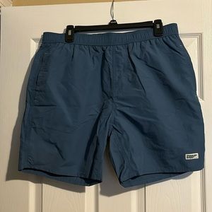 Wellen men’s blue lined swim shorts size large